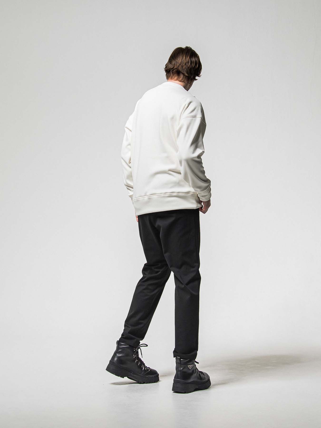 【予約品 8月31日(日) 締切】FRIDAY OLD COVER VEROURS FLEECE TRAINER / FRIDAYコラボ オールドカバー ベロアフリース トレーナー / ホワイト