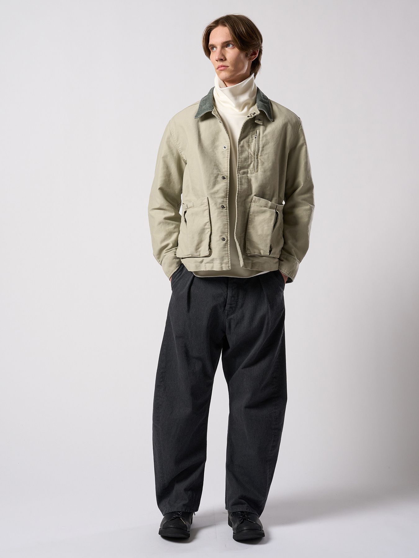 【予約品 4月19日(日) 18時締切】back boa cut-off highneck / バックボア カットオフ ハイネック/ ホワイト