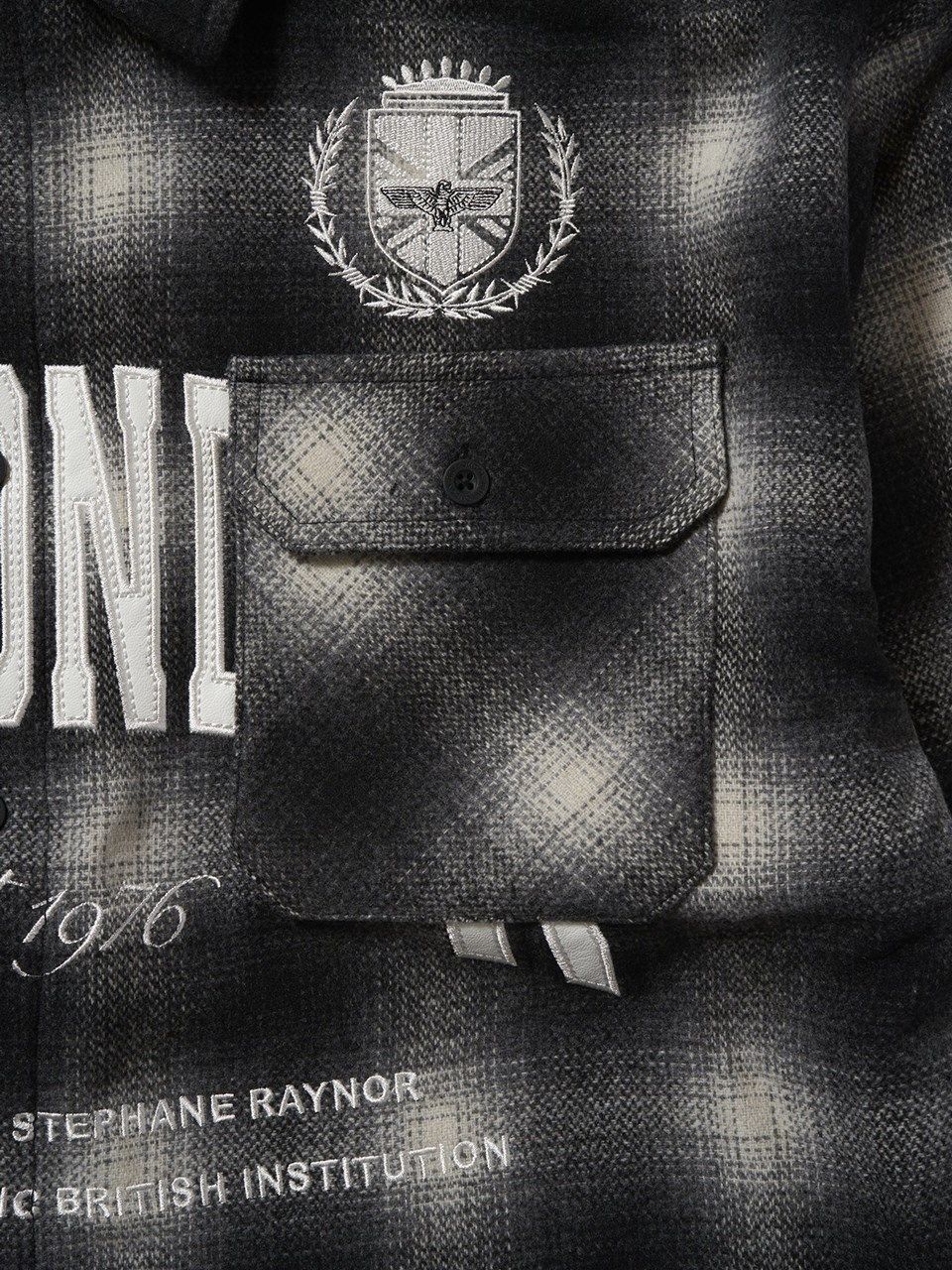 BOY LONDON - PATCH LOGO Embroidery Check Shirt / シャツ / ブラック