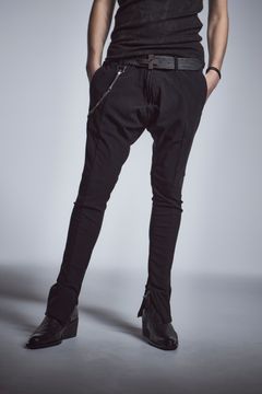 カーブサルエルストレッチパンツCurveSarouelPants / Black 【kiryuyrik】
