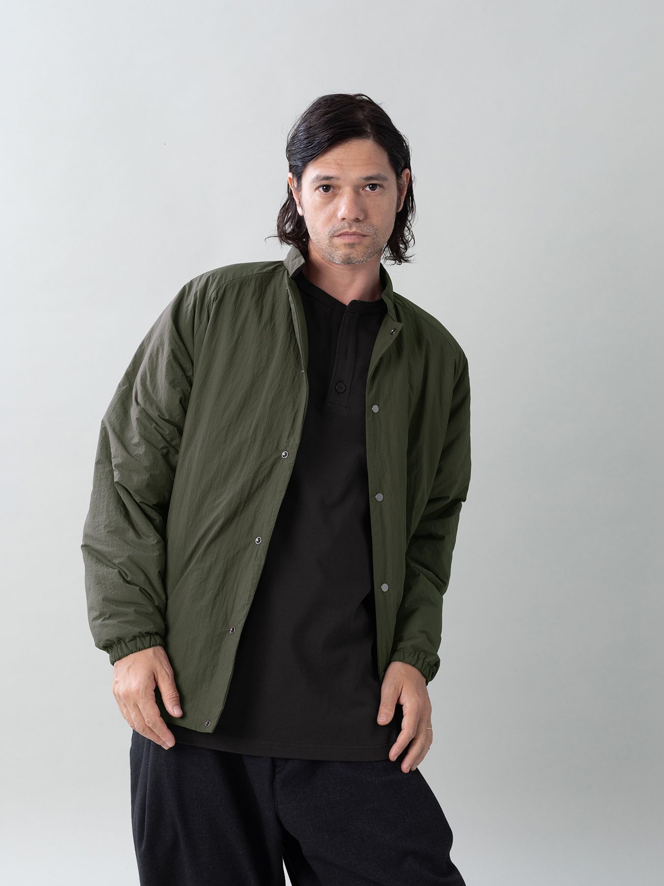 【予約品 5月27日(水) 締切】VEIL-BLOUSON / スタンドブルゾン / オリーブ