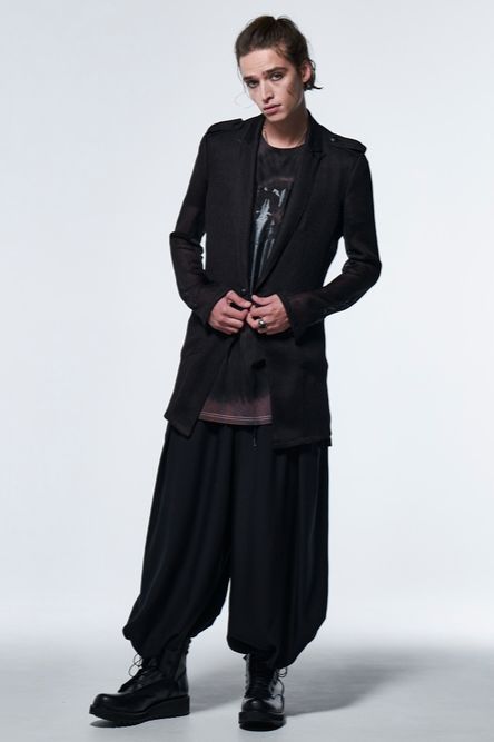 《予約品》 DolmanSleeveT-Shirt / ブラック&グレー 【kiryuyrik】 2023 6月以降入荷予定