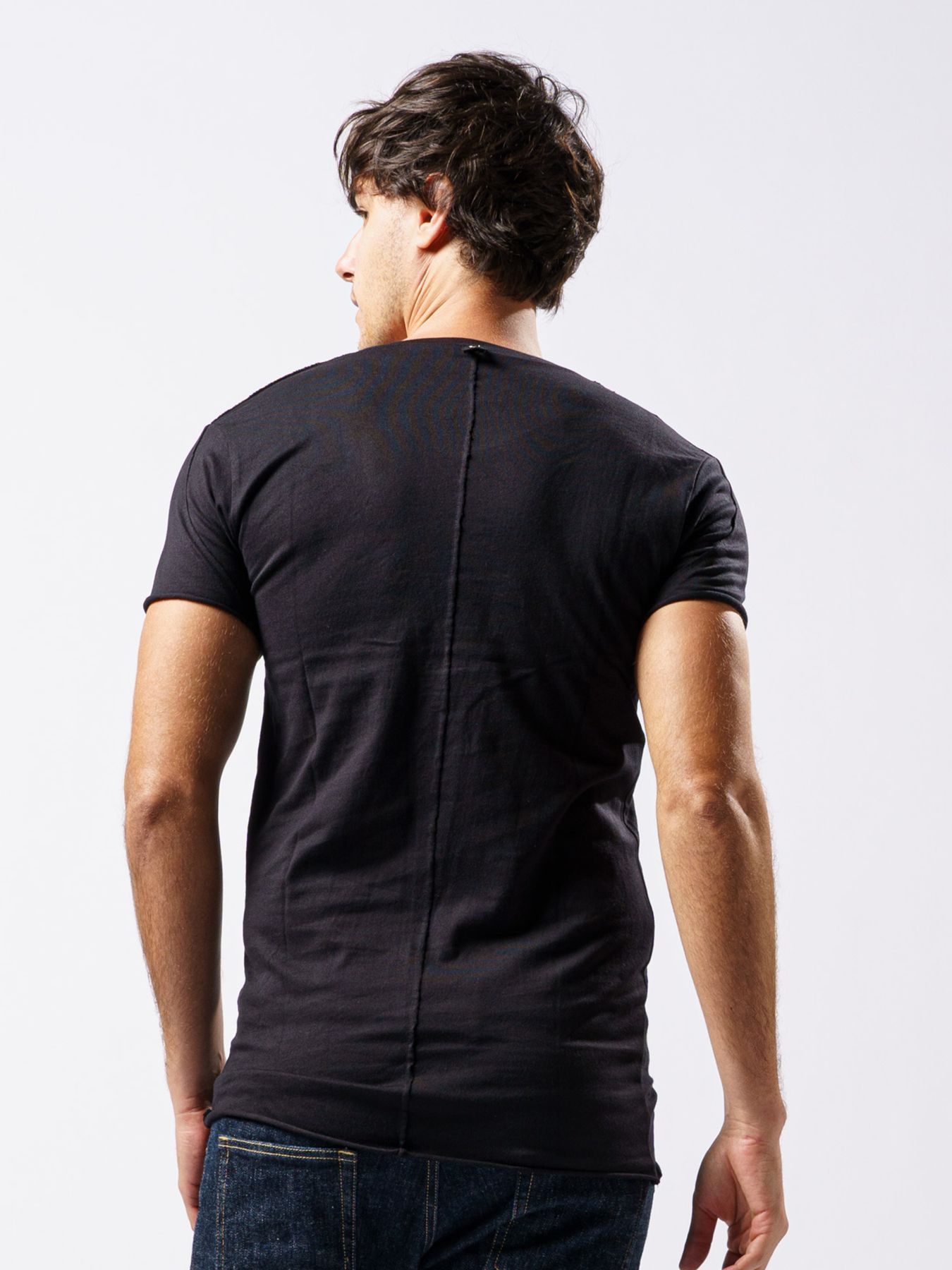 【予約品 1月25日(日) 締切】3 in pack-T S/S / 3インパック ショートスリーブ Tシャツ / ブラック / クルーネック、Vネック、ディープVネック