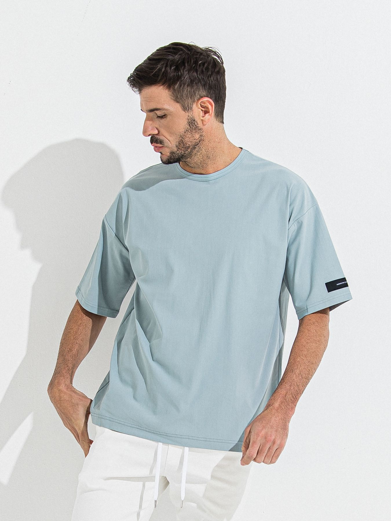 【予約品 】NYLON OVER T /  ナイロンオーバーサイズTシャツ / アクア