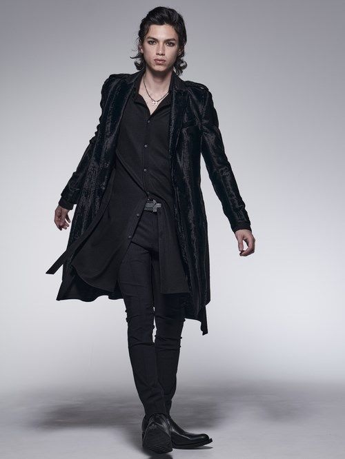《予約品》 LongPeackedJacket / ロングジャケット / ブラック 【kiryuyrik】 10月以降入荷予定