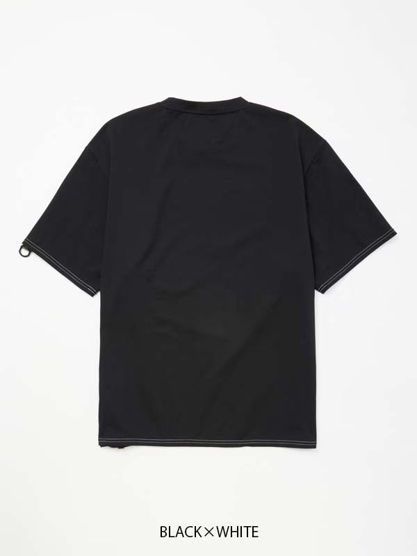 Wネームコラボ beauty:beast × SY32  BASIC S/S TEE / ブラック×ホワイト 【SY32 by SWEET YEARS】