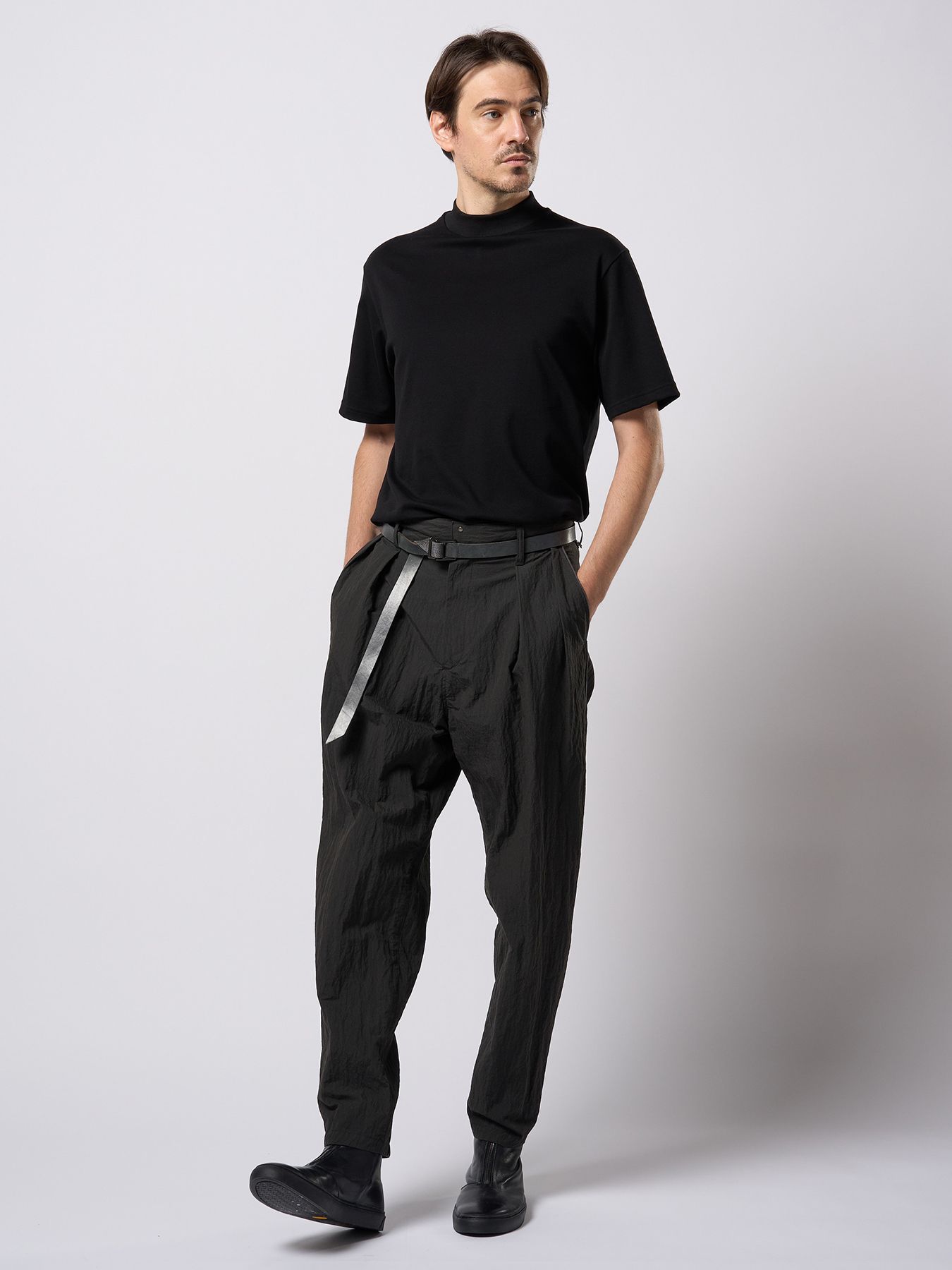 【予約品 9月23日(火) 締切】W-ring long belt / Wリング ロングベルト / グレー