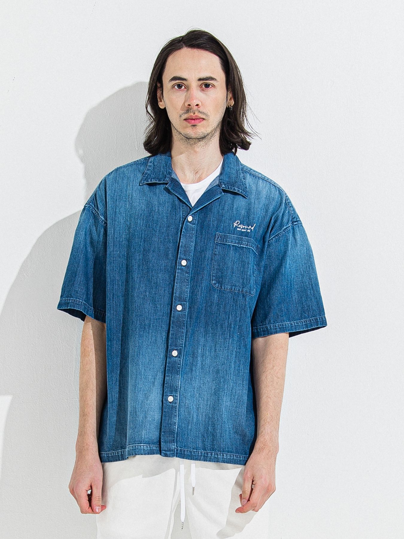 【予約品 】ZACK HALF DENIM SHIRT / ザックハーフスリーブデニムシャツ / ダークインディゴ