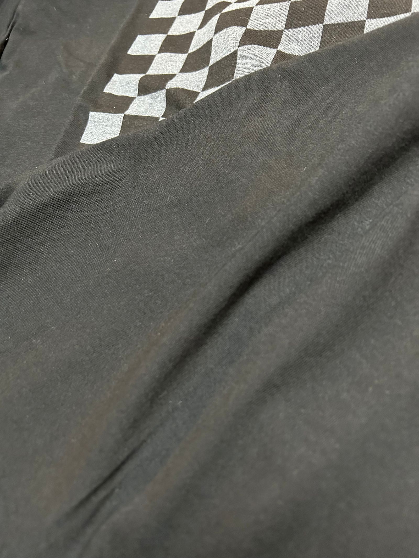 CHECKER FLAG TシャツBLACK 【M】