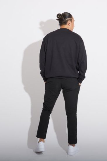 CHAIN DESIGN DOUBLE FACE SWEAT/ ブラック 【BOY LONDON】