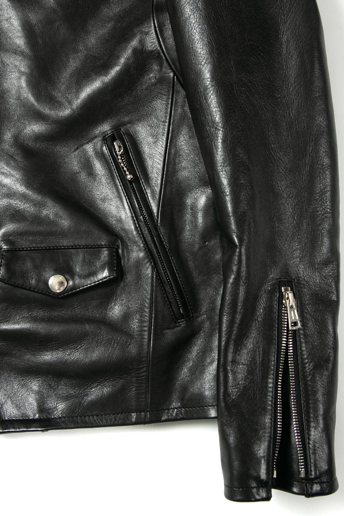 《11/14(日)〆予約品》 Wネーム VINCENTS DeeTA EDITION フルタンニンホースハイド ヴィンテージワックス シングルライダース BLACK 【STRUM】 2月中旬入荷予定