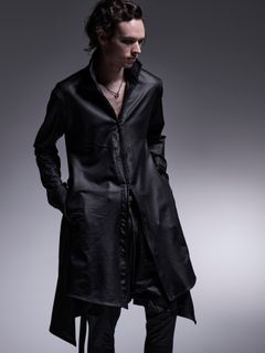 【予約品 7月13日(日) 締切】Zip Flare Shirt / ジップフレアシャツ / ブラック