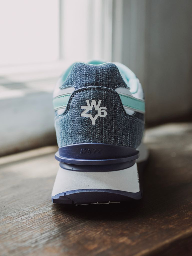 コラボ限定 W6YZ×RESOUNDCLOTHINGコラボスニーカー / ブルーグリーン
