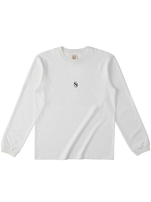 《予約品》 Bougainvilea LongSleeve T / 長袖Tシャツ / ホワイト×ブラック【THE ONENESS】