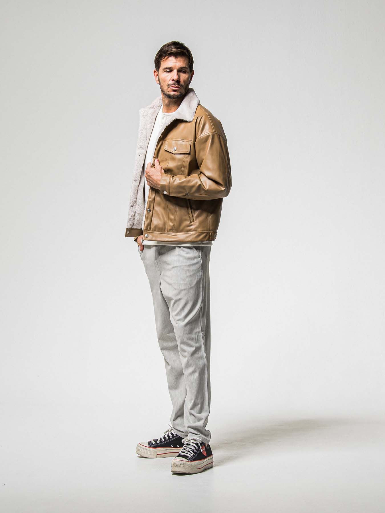【予約品 】PAT WIDE EASY PANTS / パット ワイドイージーパンツ / グレー