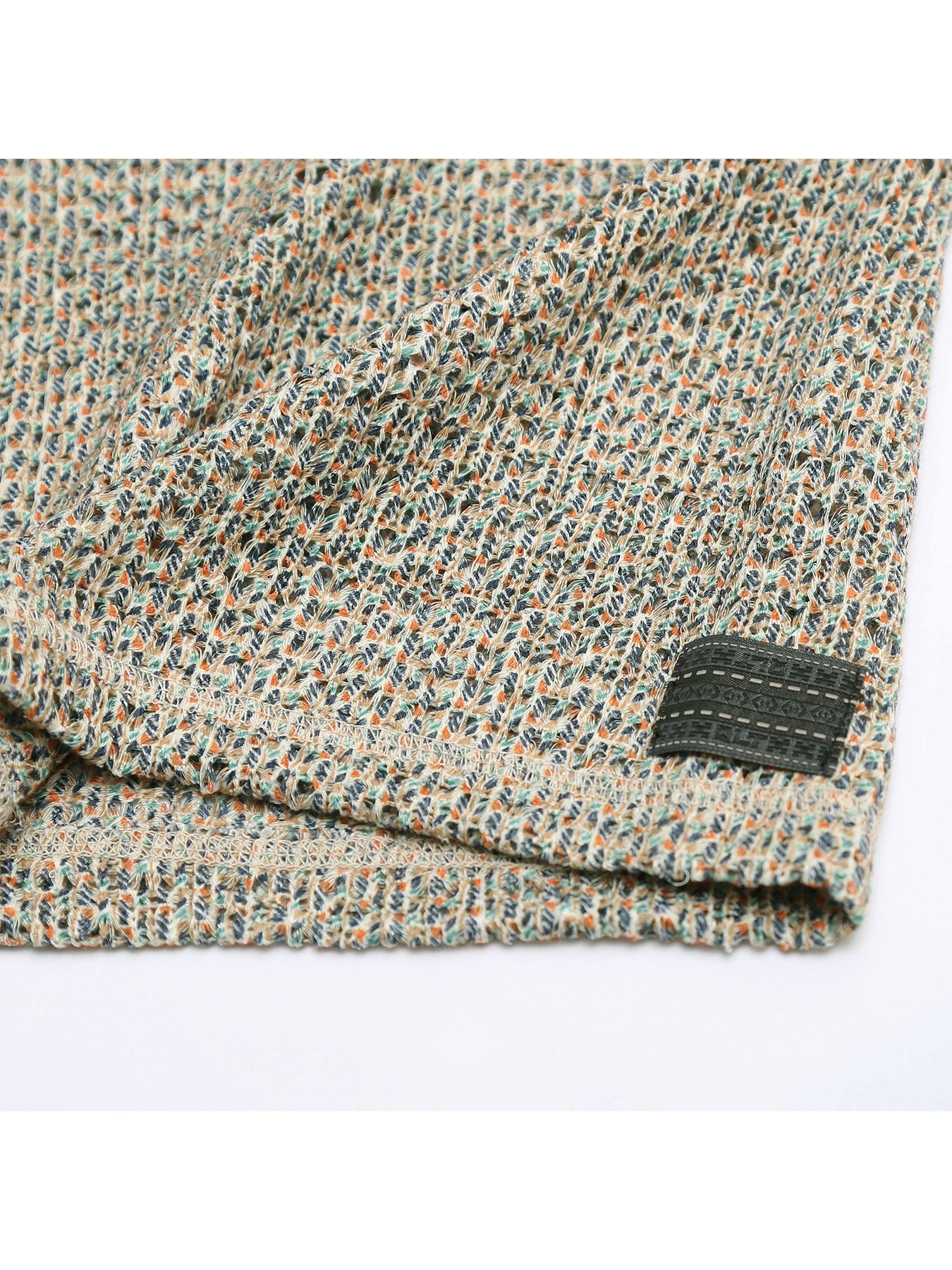 MIXED-MESH KNIT / メッシュニット Tシャツ / ミックスドナチュラル【QUOLT】
