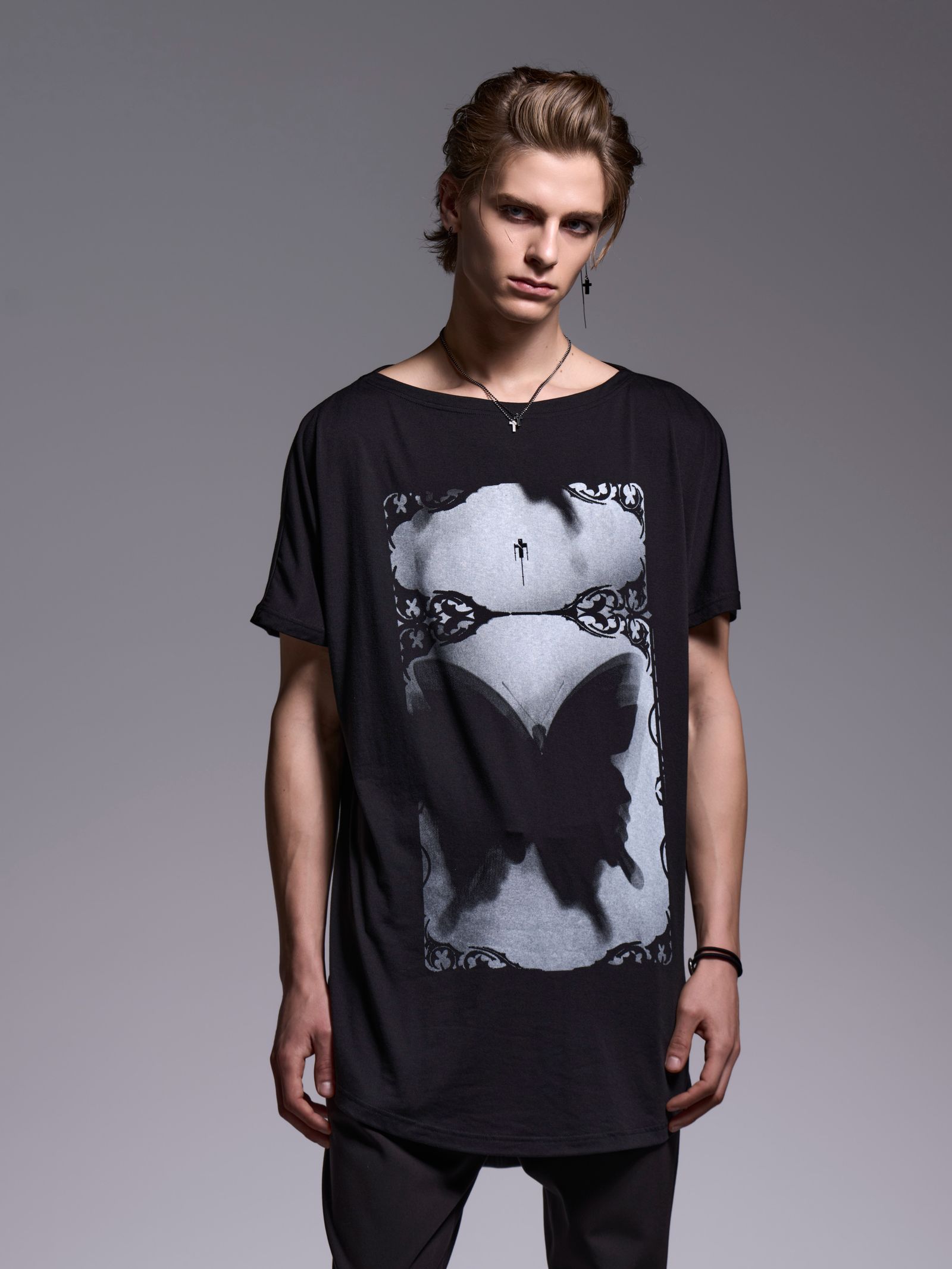 【予約品 1月4日(日) 締切】French Sleeve-T / フレンチスリーブTシャツ / ブラック