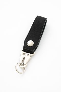 《予約品》 ピットフルタンニン シュリンクホースハイド ループキーホルダー / BLACK 【STRUM】 1月入荷予定