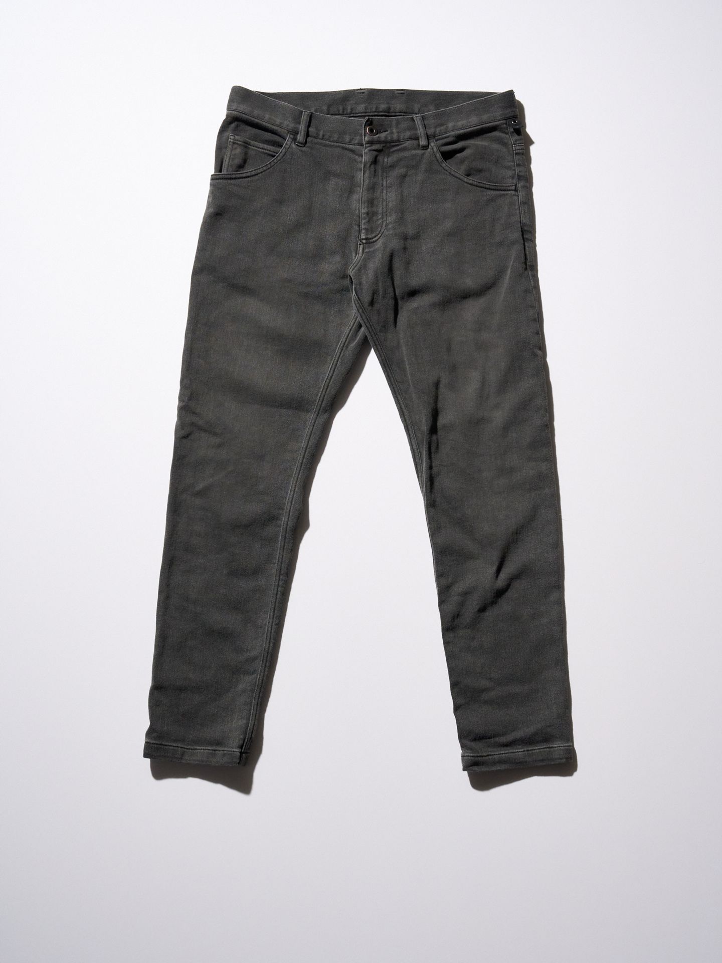 【予約品9月19日 10時締め】 denim jersey 5PK pants  / デニムジャージ / usedブラック