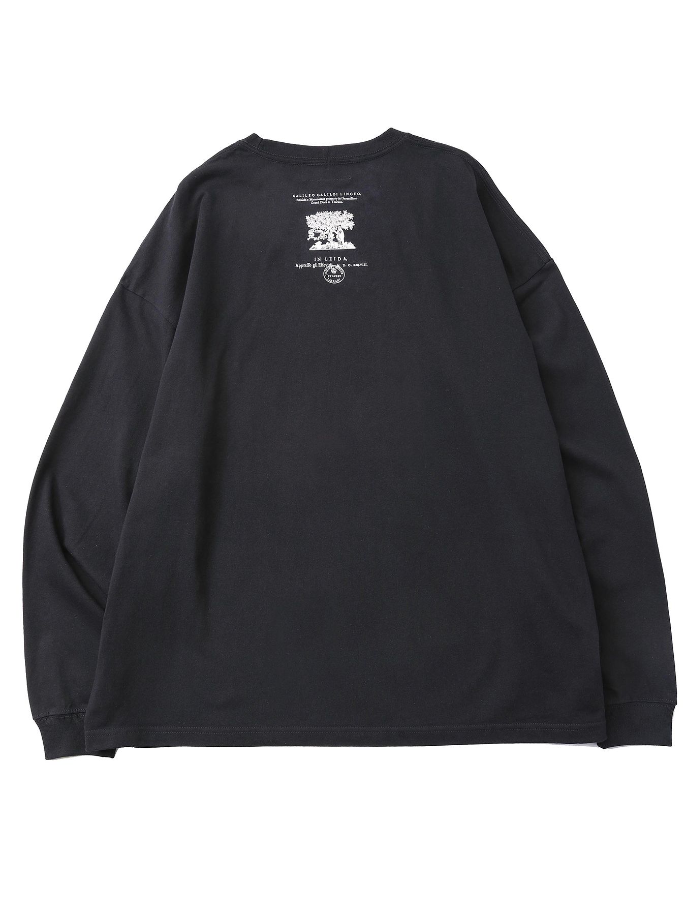 【予約品】ORBITAL WIDE-TEE / プリントワイドTシャツ / ブラック【QUOLT】
