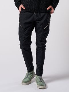 【予約品 4月19日(日) 18時締切】puckering banana teck pants / パッカリング バナナ テックパンツ / ブラック