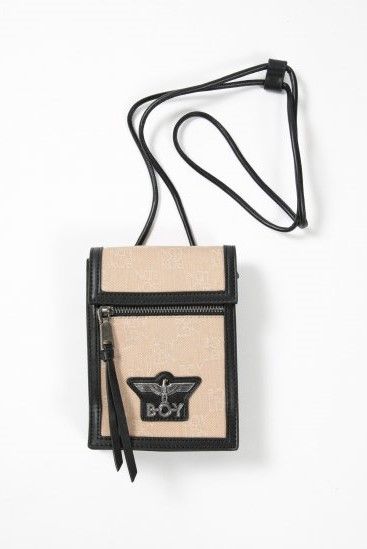 EMBOSSING MINI SHOULDER BAG / BEIGE 【BOY LONDON】
