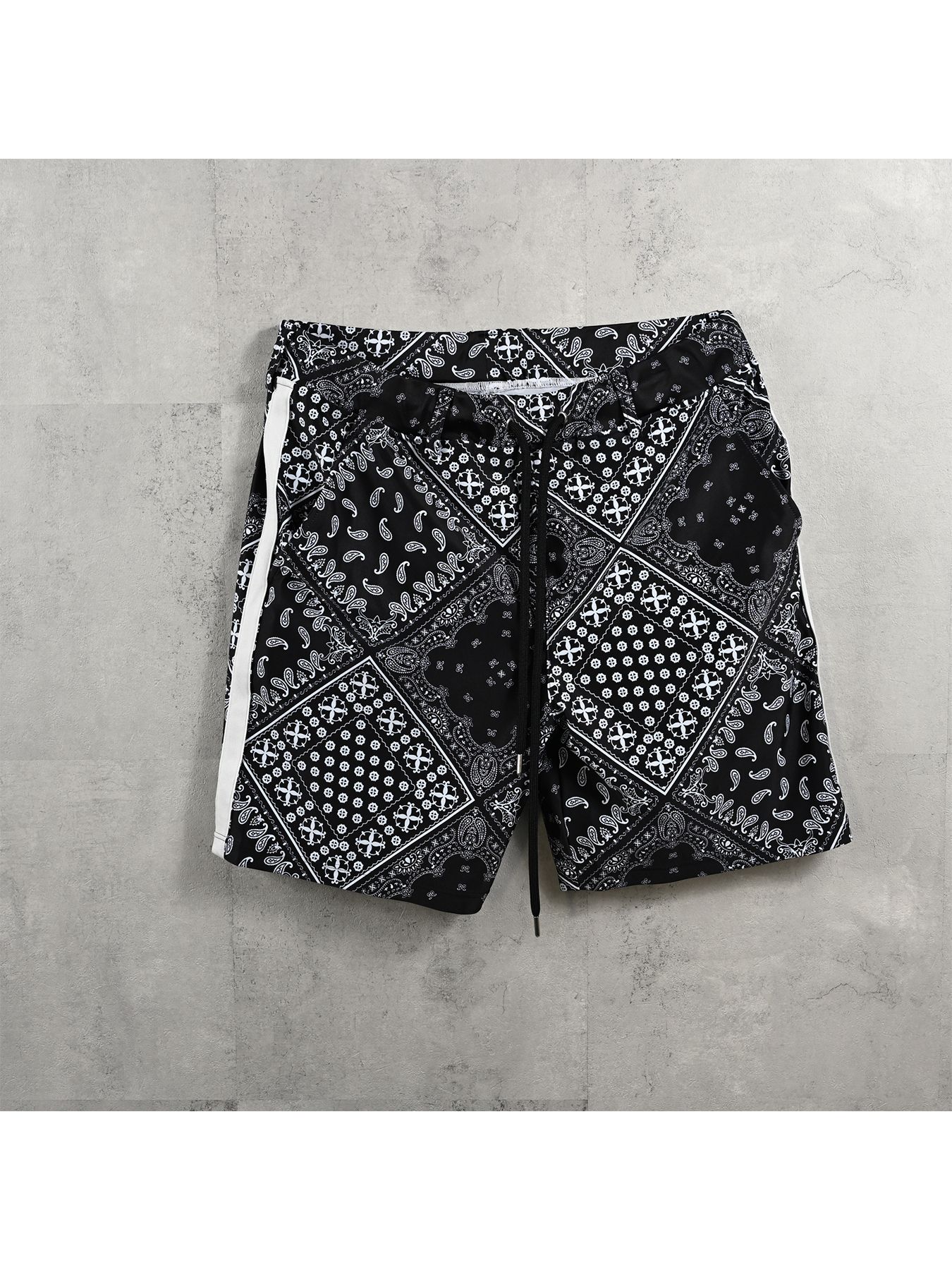 【予約品 】RASH SHORTS / ラッシュガード ショーツ / バンダナブラック