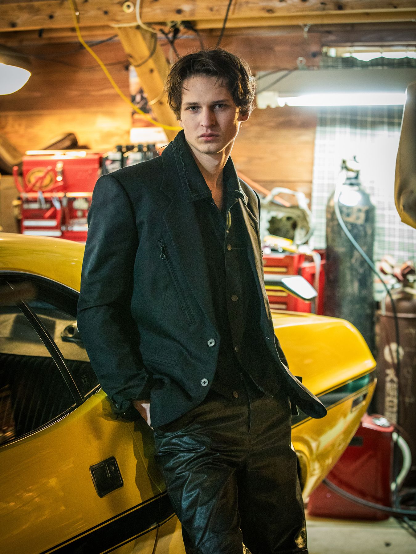 【予約品 3月9日(月) 18:00 締切】W/S GABA JKT / ウール/シルク ギャバ 2Bジャケット / ブラック