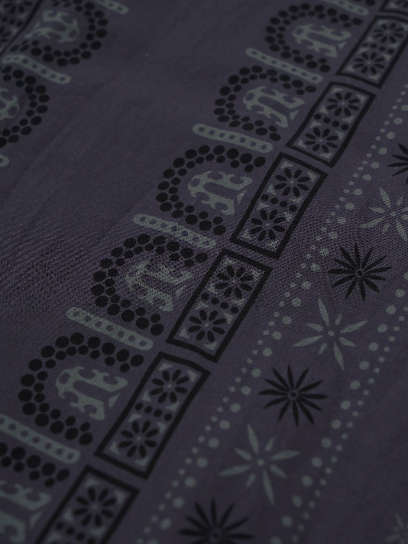 【予約品 2月1日(日) 締切】VINTAGEBANDANA SHIRTS / ヴインテージバンダナ柄 長袖シャツ / パープル