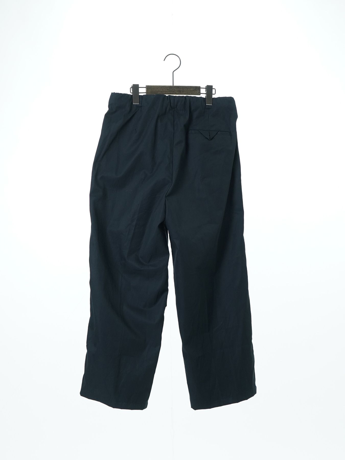 【予約品 2月1日(日) 締切】DRESSYEASE TRUSERS  gaba / ツータックイージートラウザーズ / ネイビー