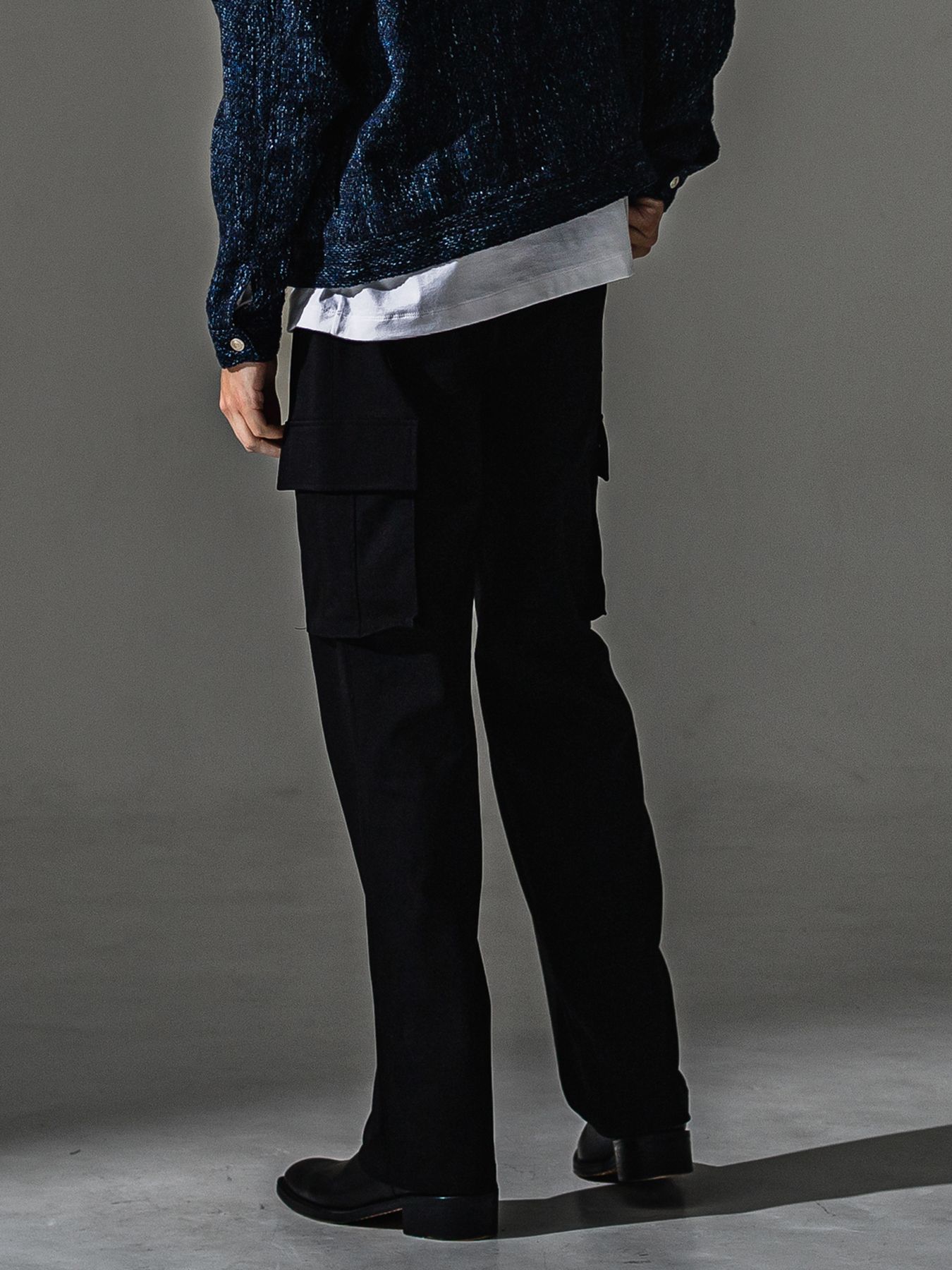 【予約品】HEAD cargo / ワンタック カーゴパンツ / ブラック