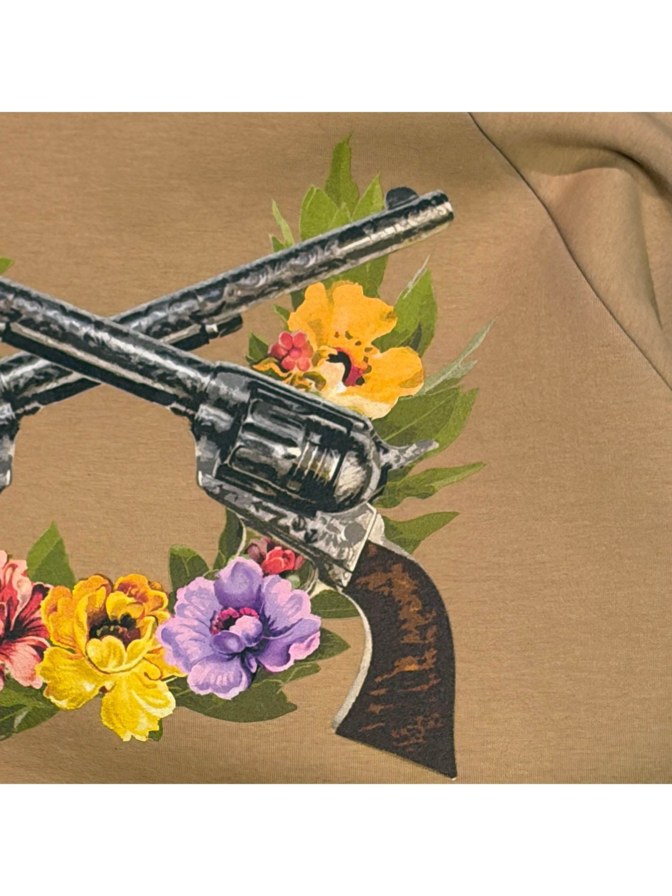 【予約品 3月9日(月) 18:00 締切】FLOWER PRINT SWEAT / フラワープリント スウェット / ベージュ