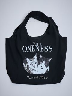 【予約品 4月26日(日) 締切】《犬猫保護活動チャリティー企画》Shoulder Tote Bag / ショルダー トートバッグ / ブラック