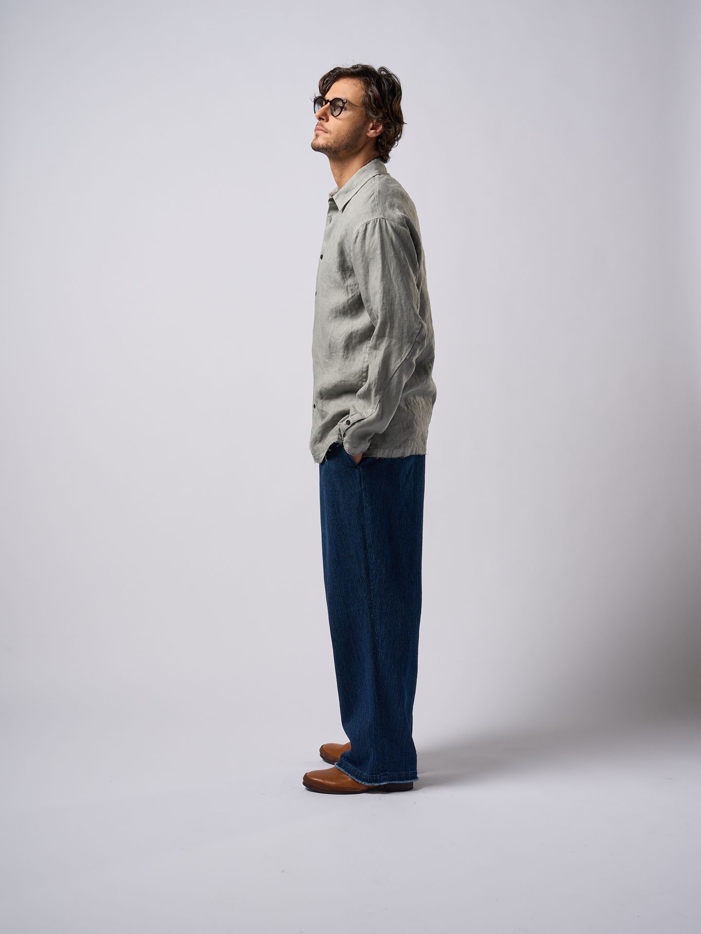 【予約品9月19日 10時締め】 shirt jacket / シャツジャケット / ダークグレー