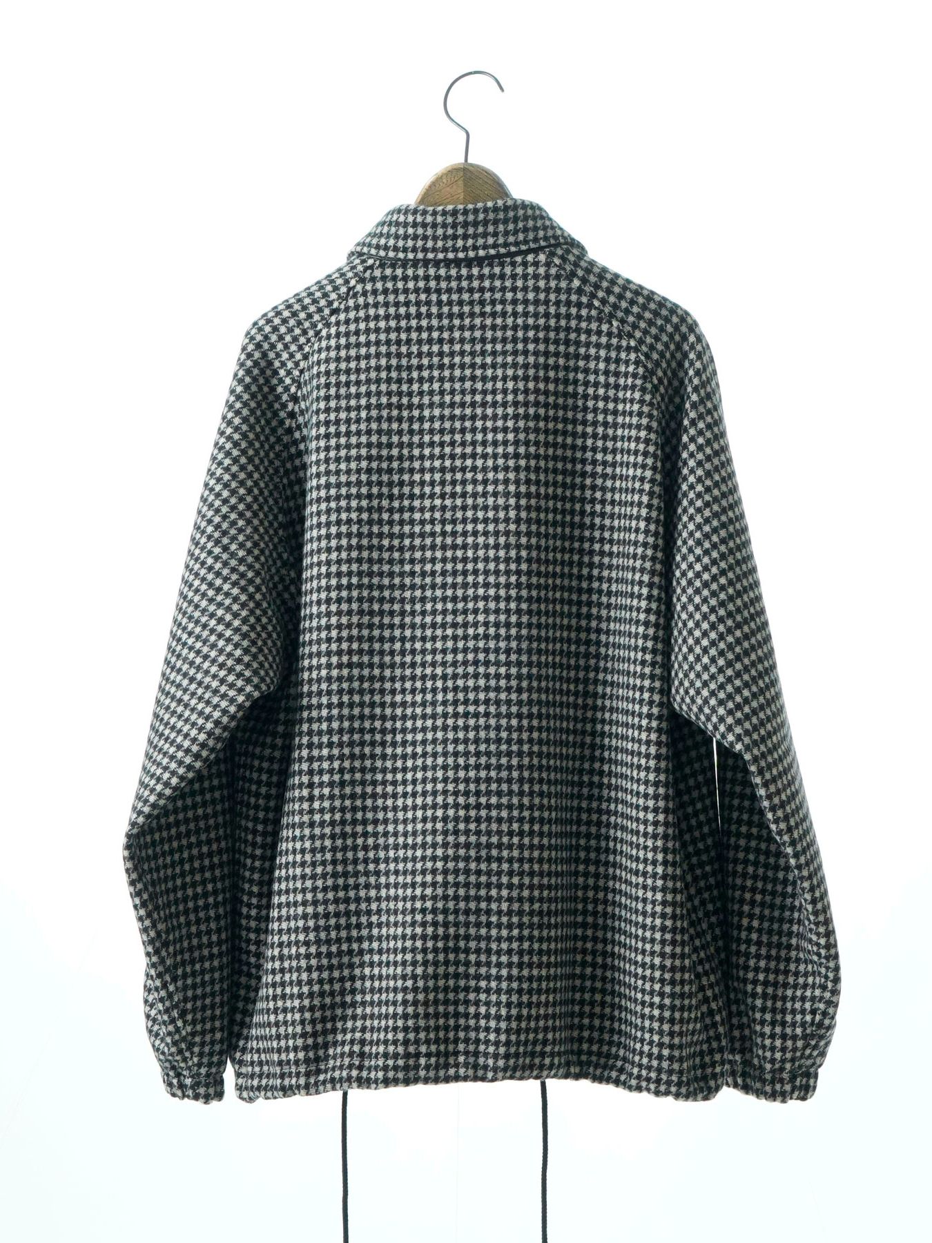 【予約品 】Houndcoach / ウール コーチジャケット / ホワイト×ブラック千鳥