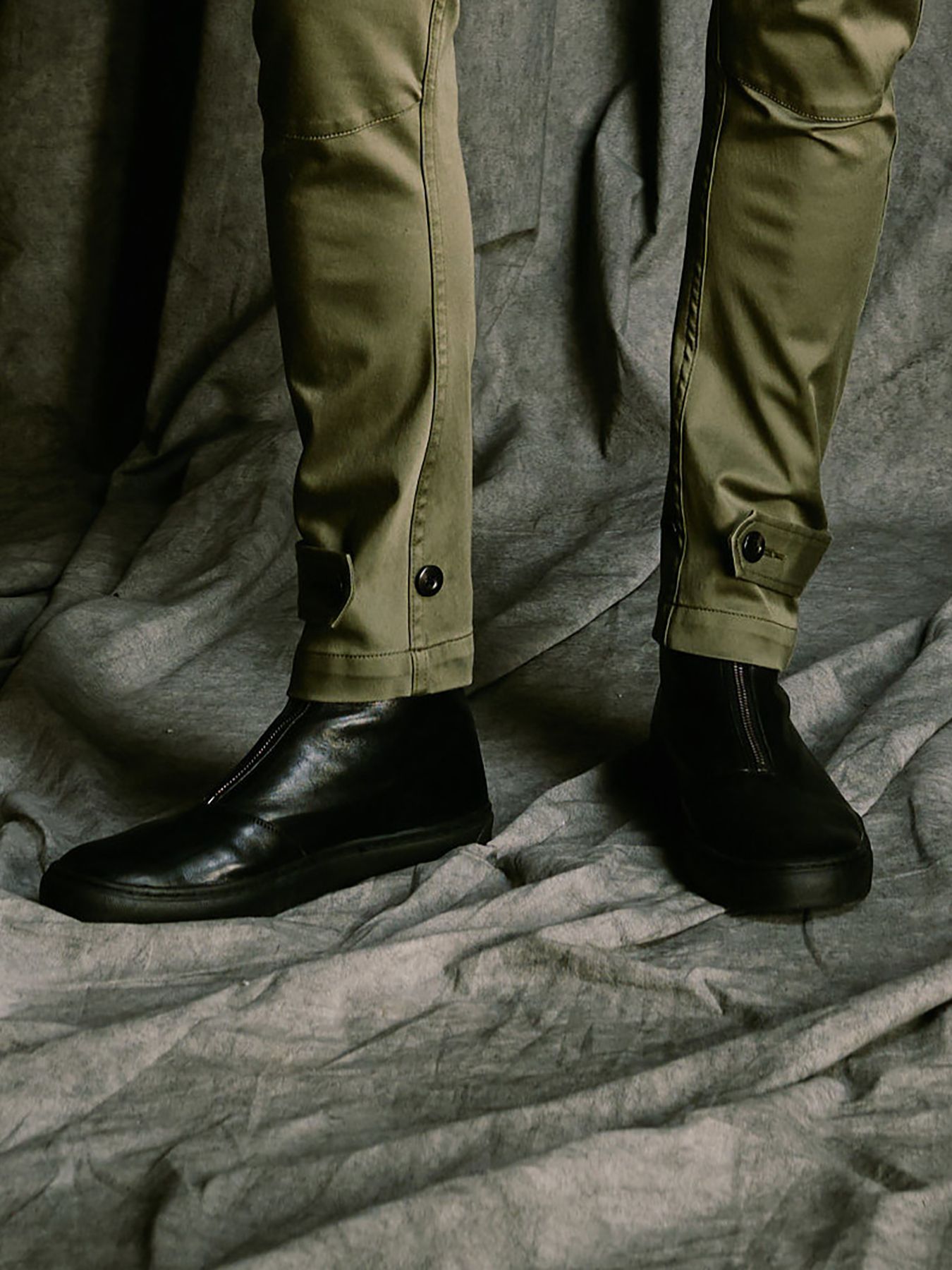 【予約品 4月19日(日) 18時締切】front zip bootie / ホースレザー フロントジップブーツ / ブラック