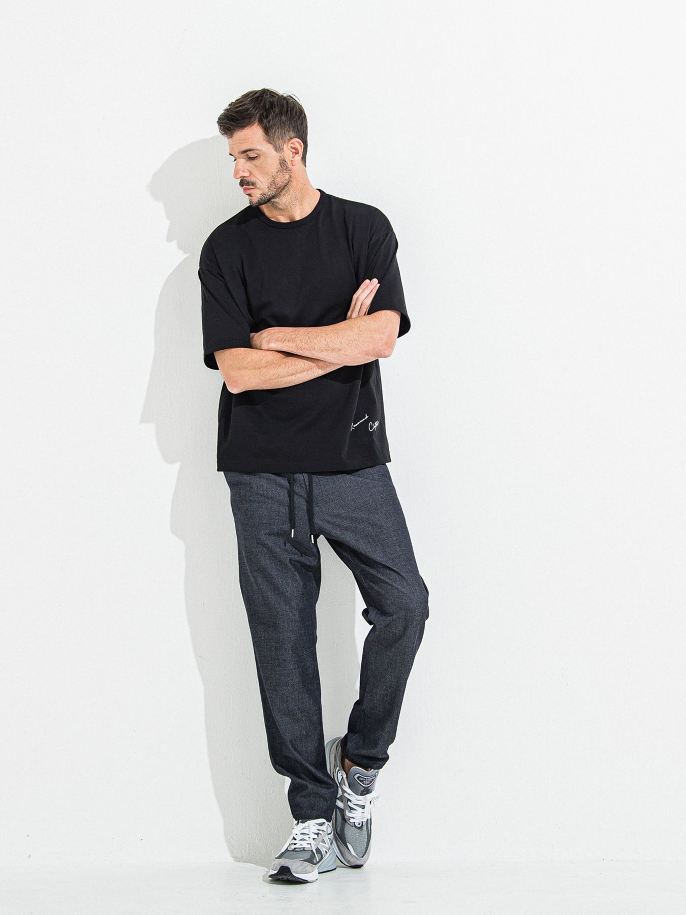 【予約品 】YOAKE PHOTO OVER TEE /  フォトオーバーサイズTシャツ / ブラック