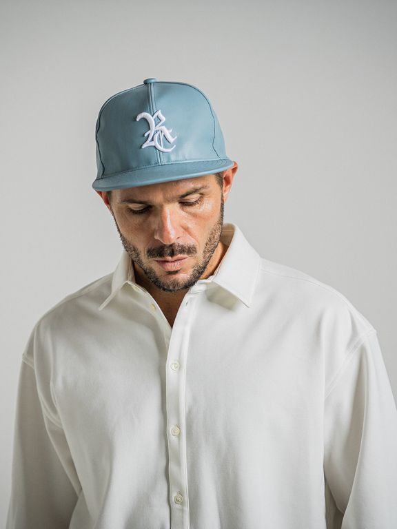 《予約9月1日18時締め》 LEATHER RC BB CAP  / キャップ / サックス