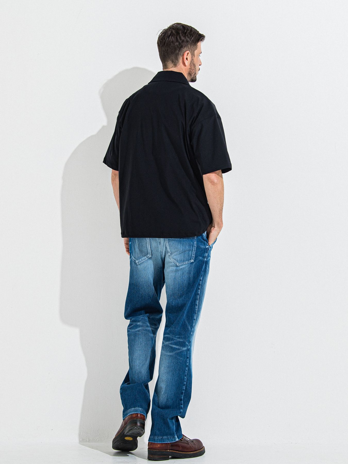 【予約品 】DENIM JERSEY WIDE PT / デニムジャージワイドパンツ / ダークインディゴ