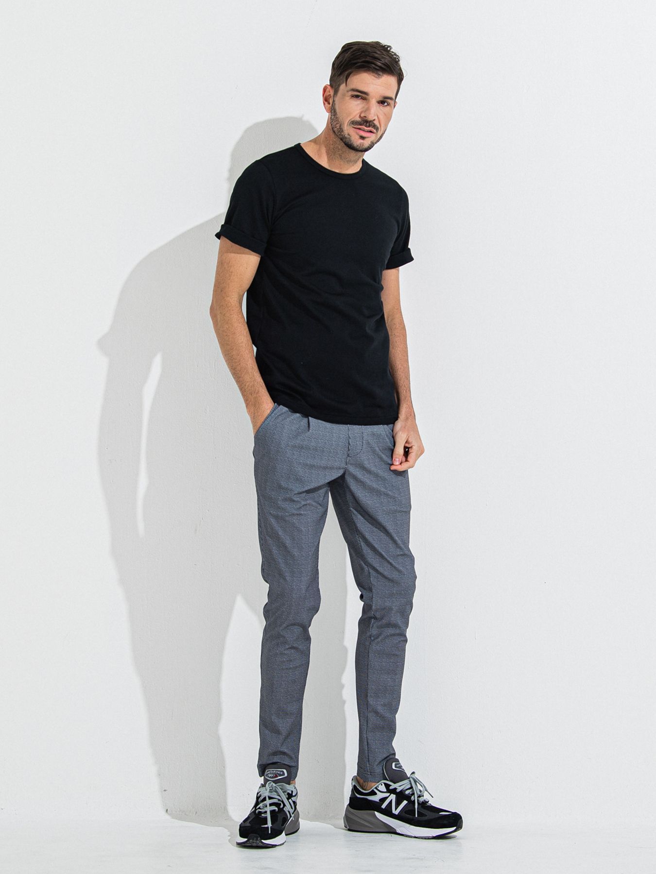CHRIS EASY TUCK PANTS / クリスイージータックパンツ / チェックブラック CHECK BK