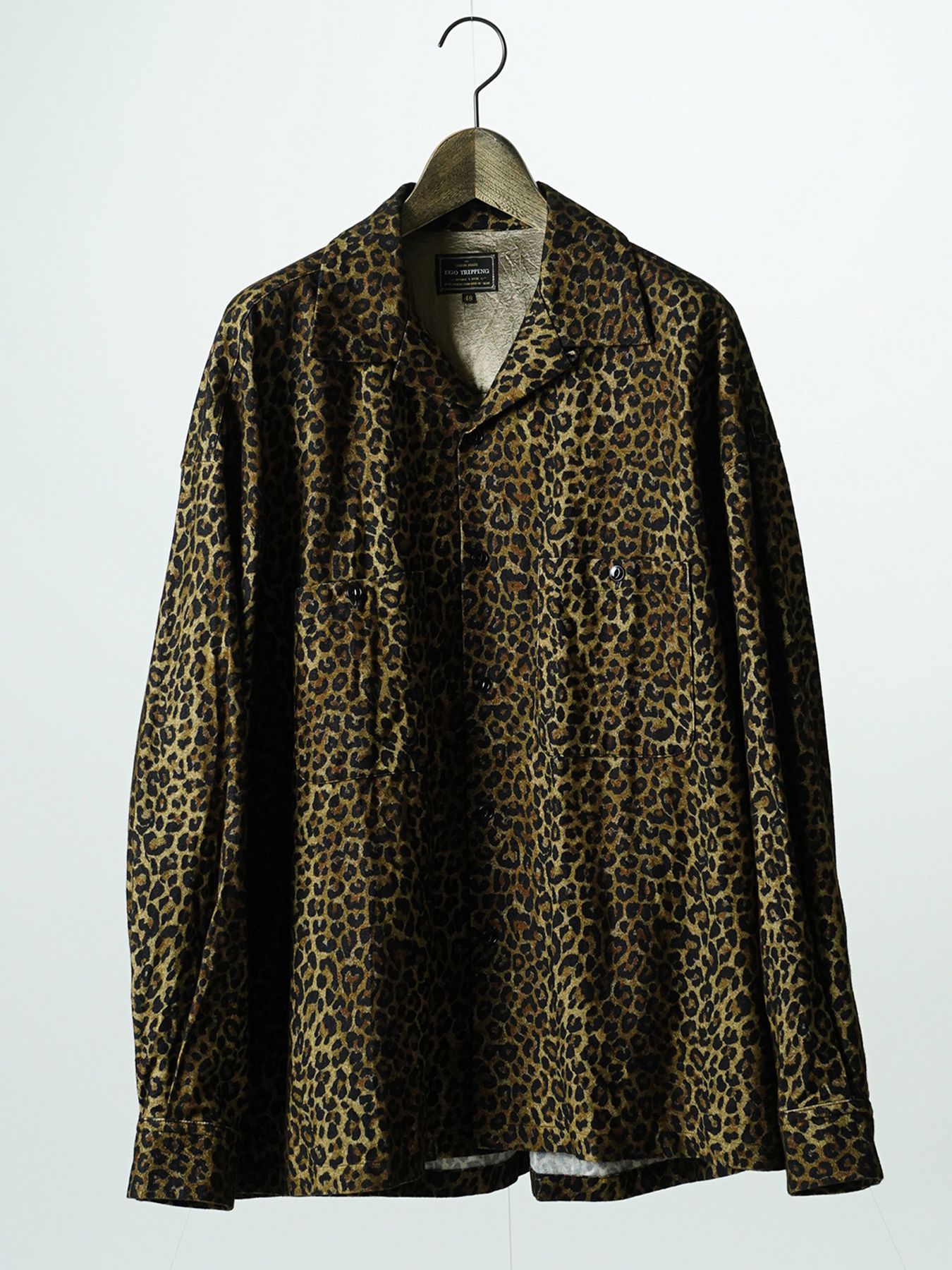 【予約品 7月5日(日) 締切】LEOPARD FLANNELSHIRTS / レオパード フランネルシャツ / ベージュ