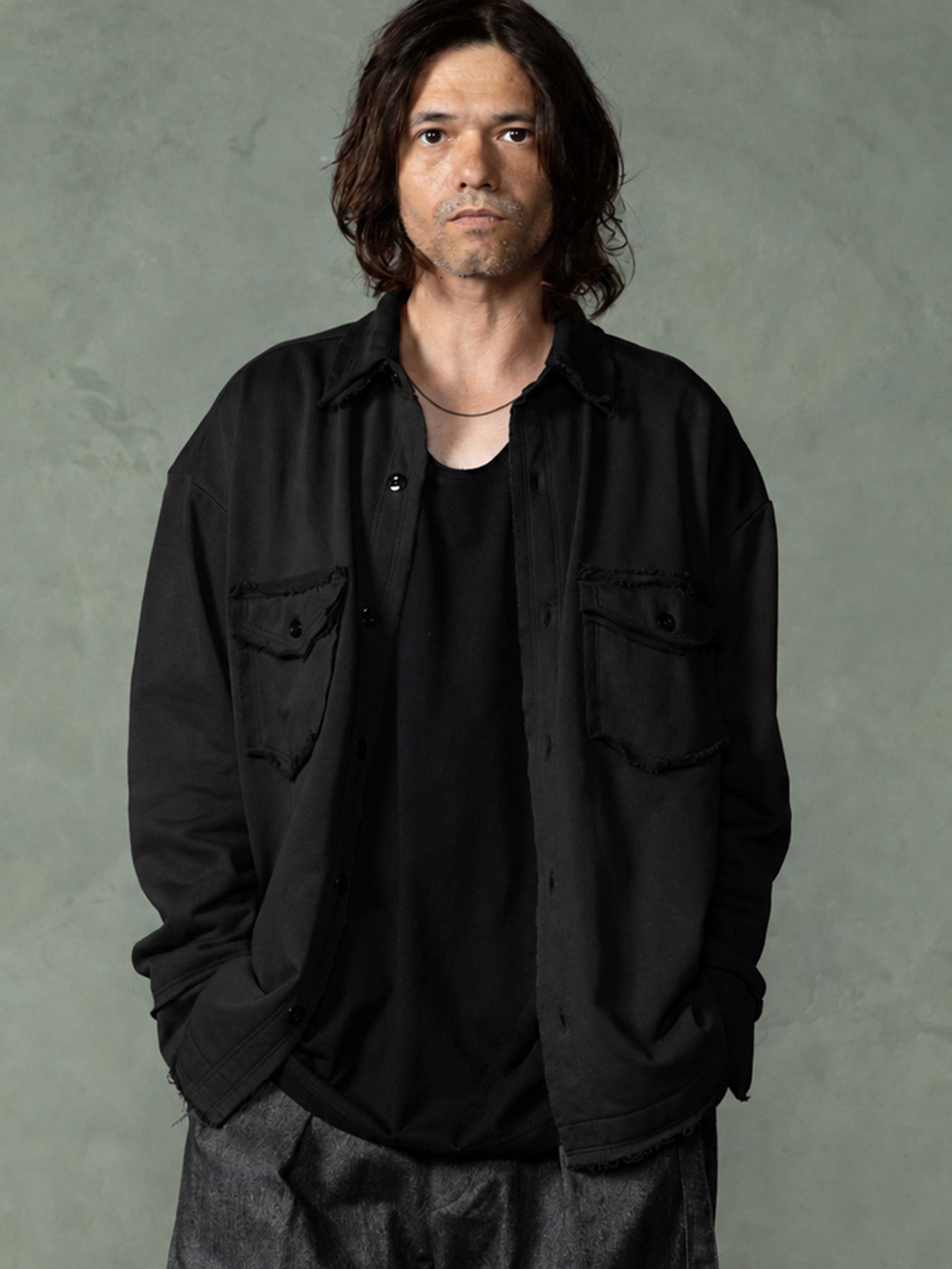 【予約品 7月5日(日) 締切】SWEAT OVERSHIRTS / スウェットオーバーサイズシャツ / ブラック