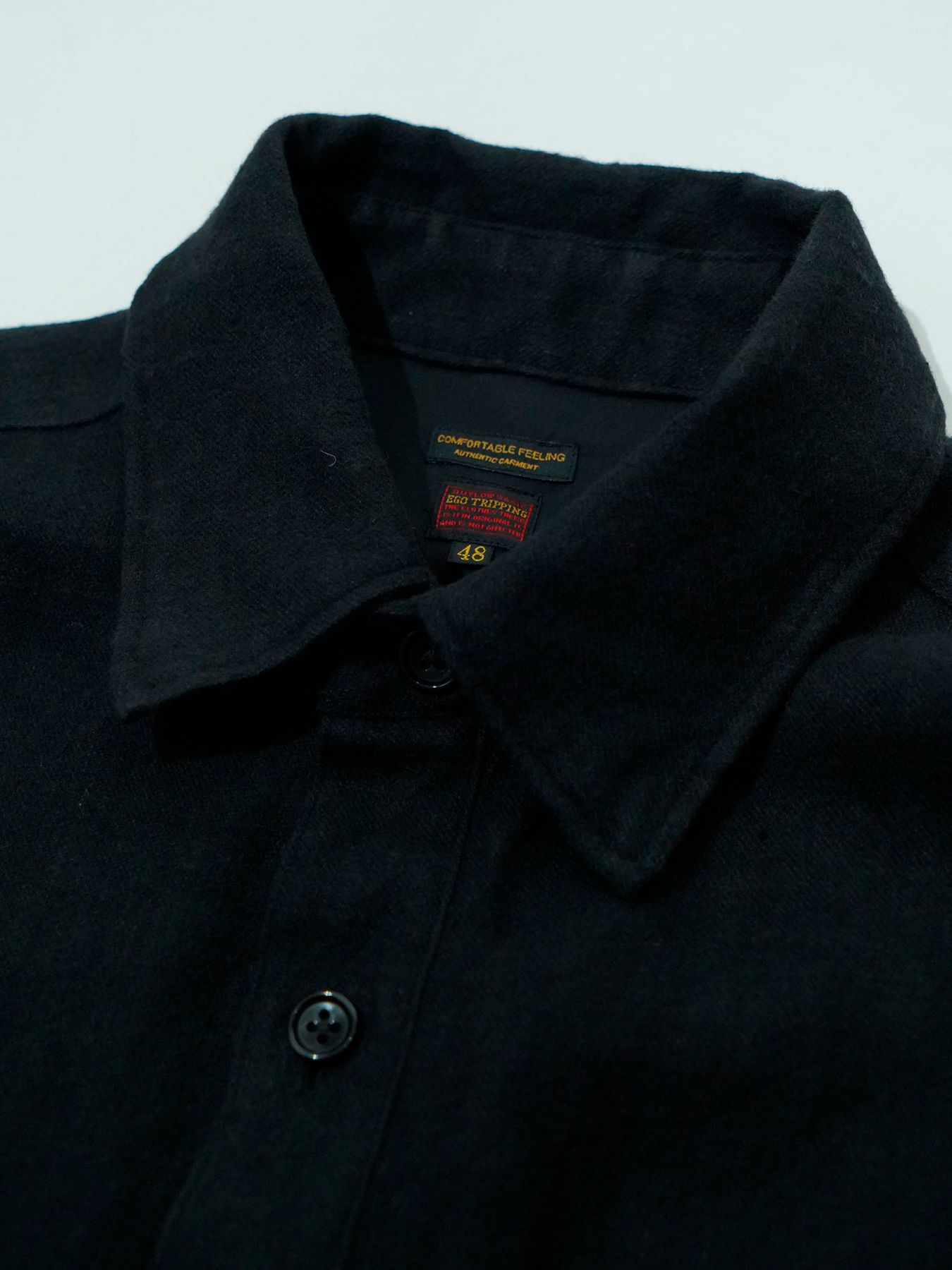 【予約品 5月7日(水)AM10時  締切】Brushlinen / リネンシャツ / ブラック