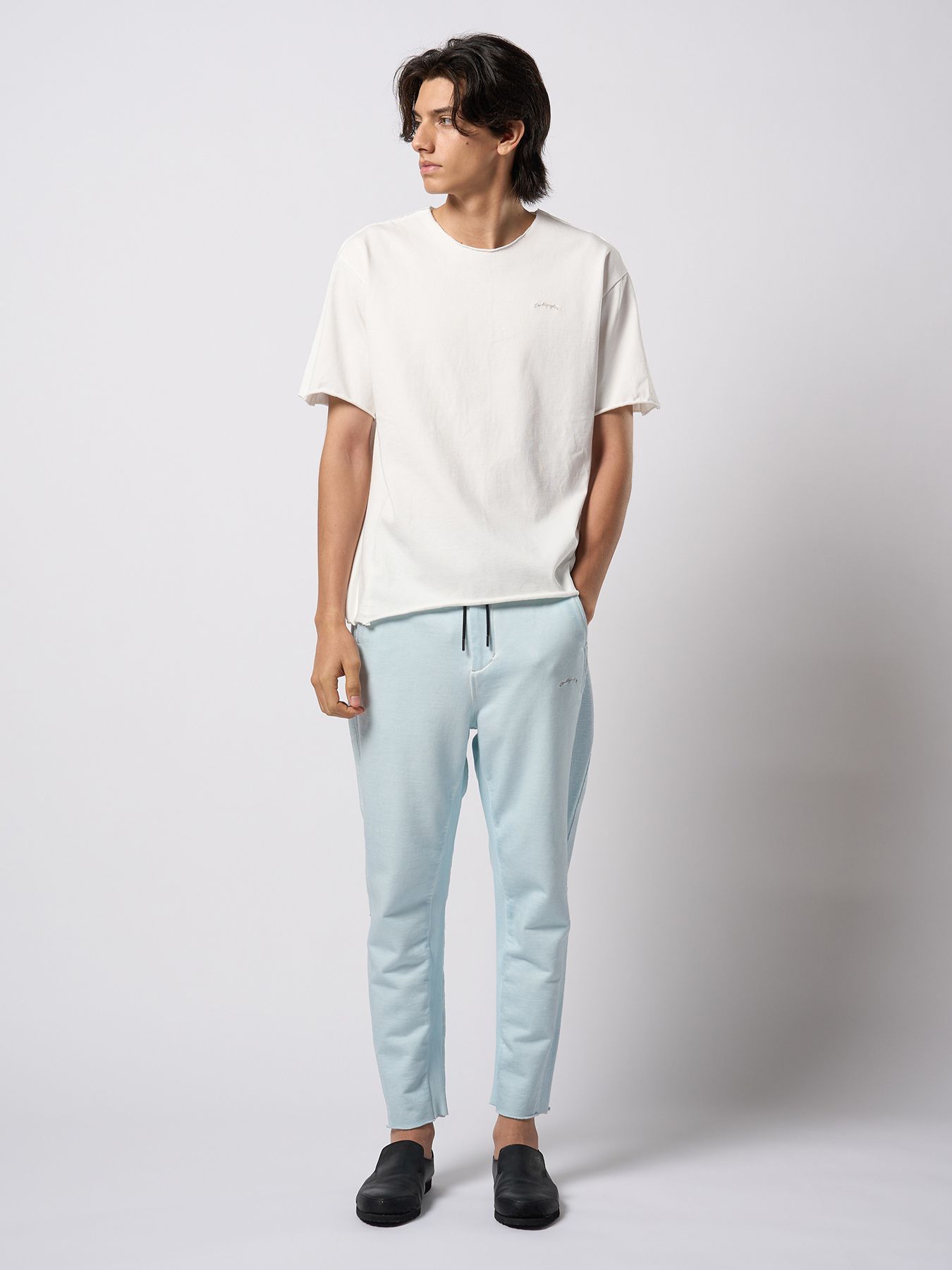 【予約品 9月23日(火) 締切】tight jersey cut-off S/S / タイトジャージ カットオフ ショートスリーブ / ホワイト