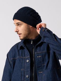 【予約品 4月19日(日) 18時締切】lomond×powder multi kint cap / ウール ニットキャップ / ネイビー