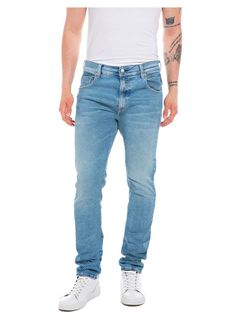 10.5 OZ HYPERFLEX STRETCH DENIM/ デニムパンツ  / ライトブルー 【REPLAY】