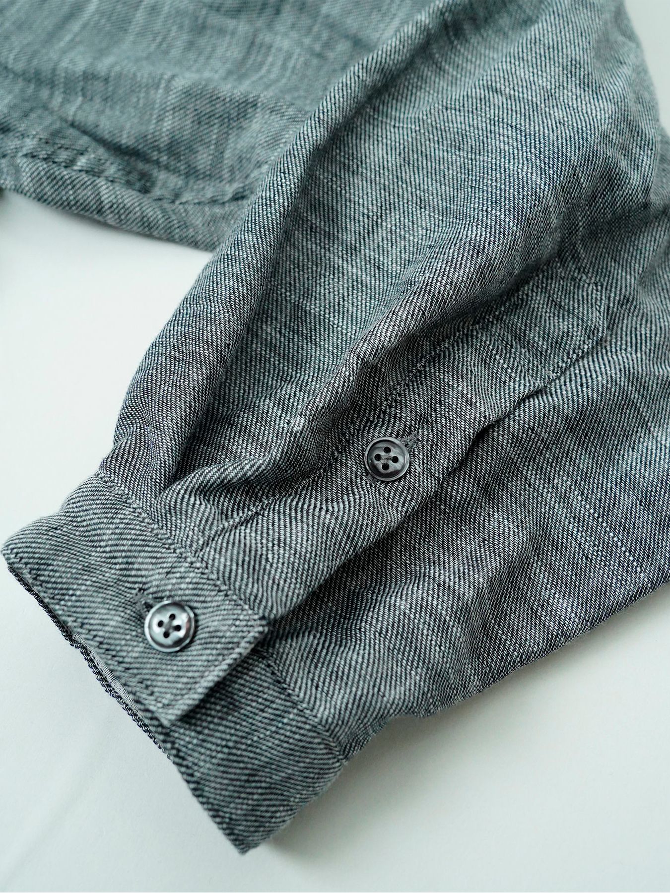 【予約品 11月9日(月) 締切】BACKSTRIPESHIRT / バックストライプシャツ / 杢グレー