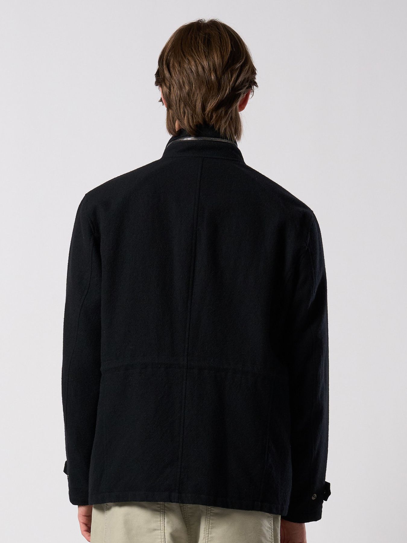 【予約品 4月19日(日) 18時締切】milled wool field jacket / ミルドウール フィールドジャケット / ブラック