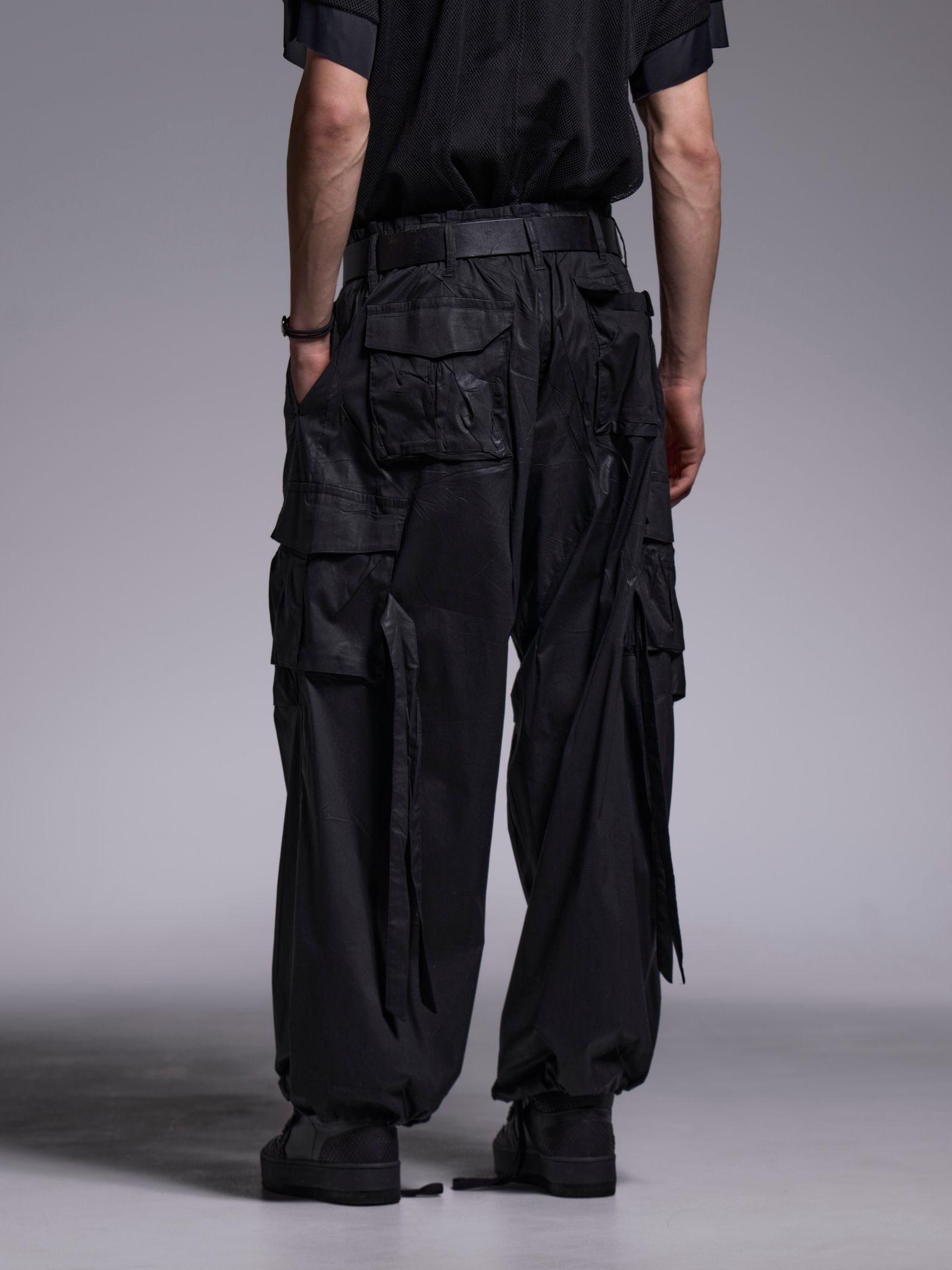 【予約品 1月4日(日) 締切】Cargo Pants / カーゴパンツ / ブラックコーティング