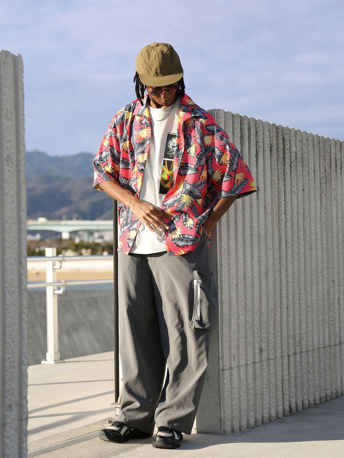 OVERTONE SHIRTS / オーバートーンシャツ / ピンクグレー【QUOLT】